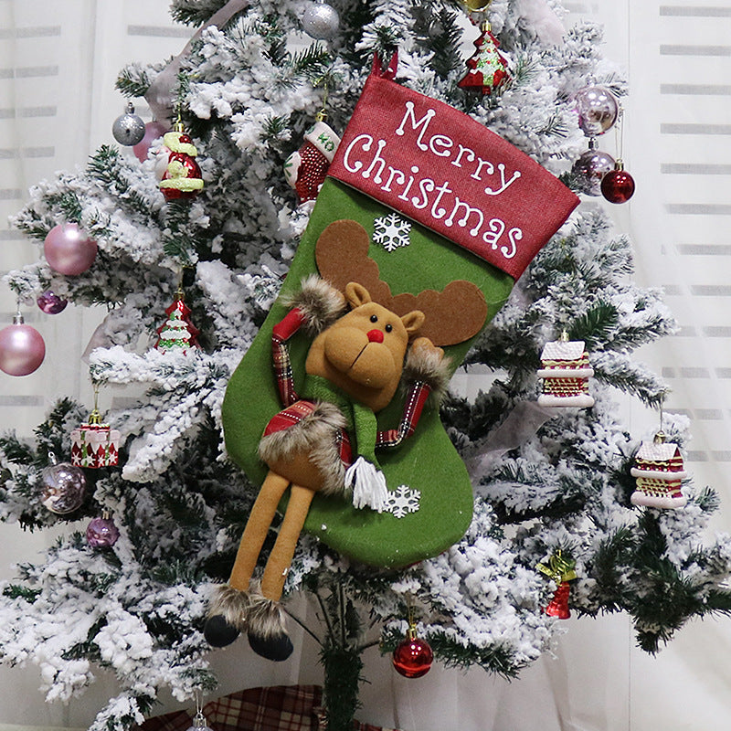 2024 New Year Xmas Big Stockings Set Decorations Christmas 3D Plush Big Sock Christmas Tree Pendant Decorating Supplies 2024 New Year Xmas Big Stockings Set Decorations Christmas 3D Plush Big Sock Christmas Tree Pendant Decorating Supplies